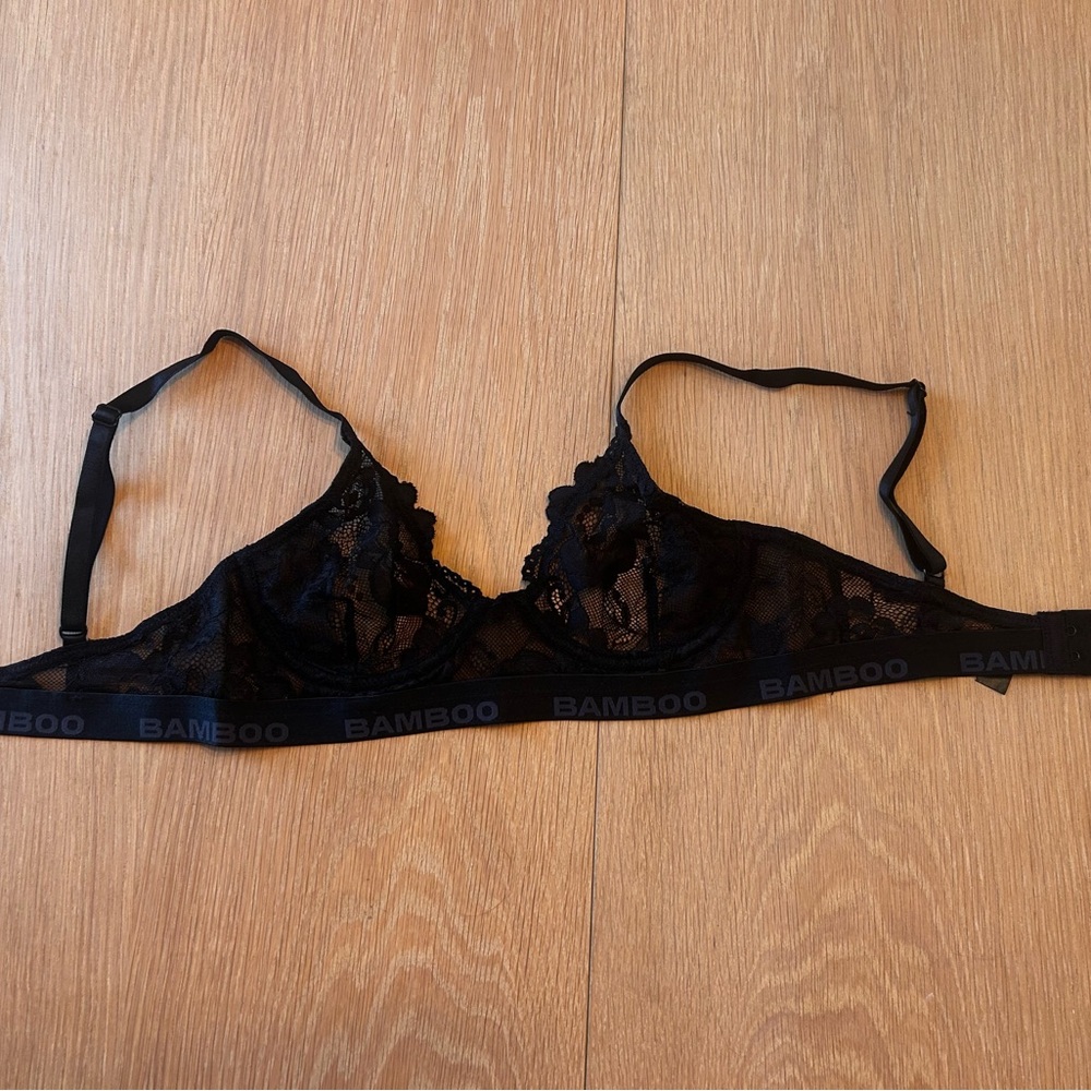 BAMBOO Elegant Black Lace Bra
